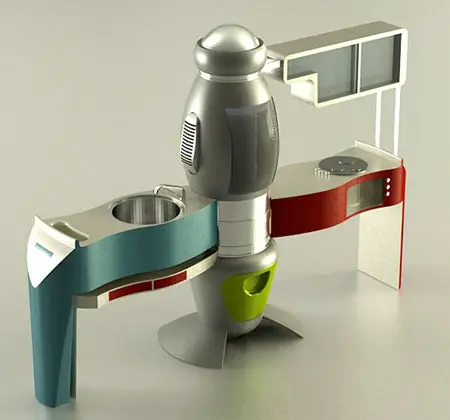 All in One Kitchen Mood, Futuristic Kitchen Concept