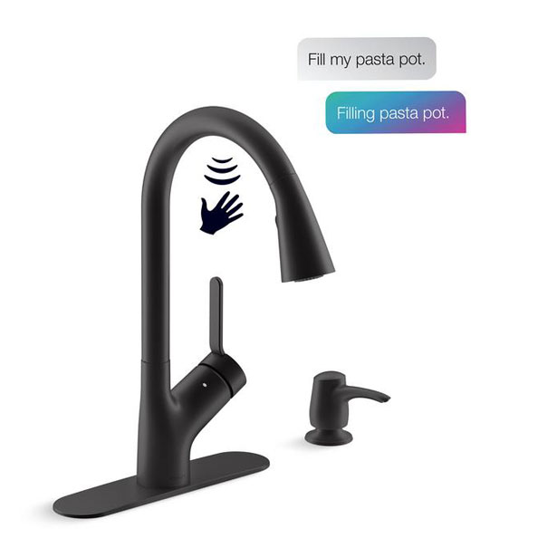 Kohler Setra Voice Activated Pull-Down Sprayer Kitchen Faucet