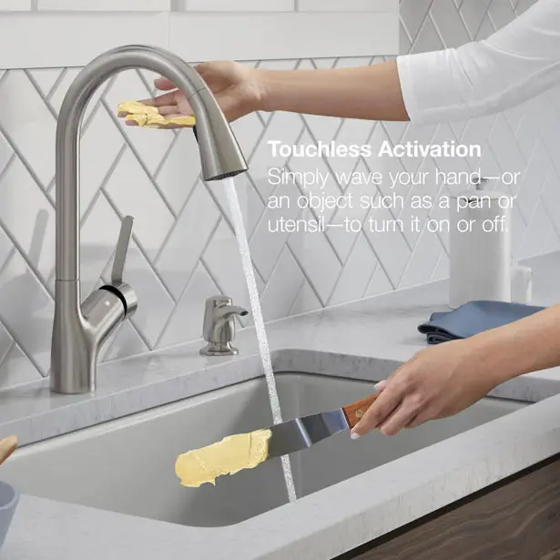 Kohler Setra Voice Activated Pull-Down Sprayer Kitchen Faucet