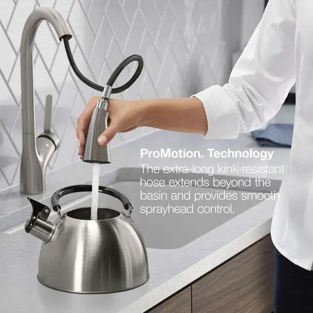 Kohler Setra Voice Activated Pull-Down Sprayer Kitchen Faucet
