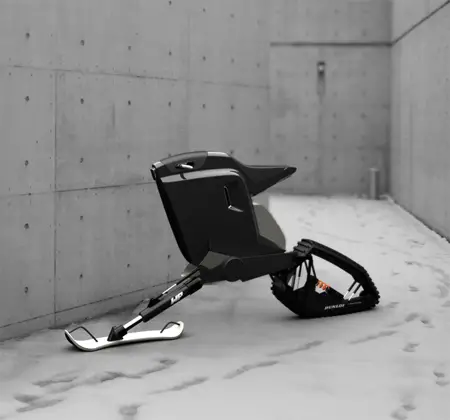 Kvant Motorbike : Combination of Motorcycle and Snowmobile