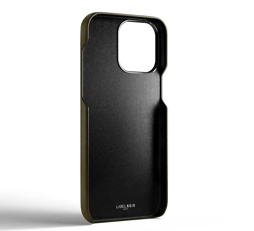 Label Noir iPhone 15 Pro Kaki Quilted Case