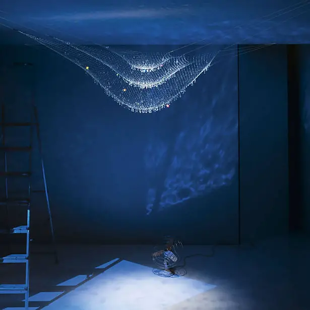 Lacrime Del Pescatore Ceiling Light Was Inspired by Fishermen’s Nets