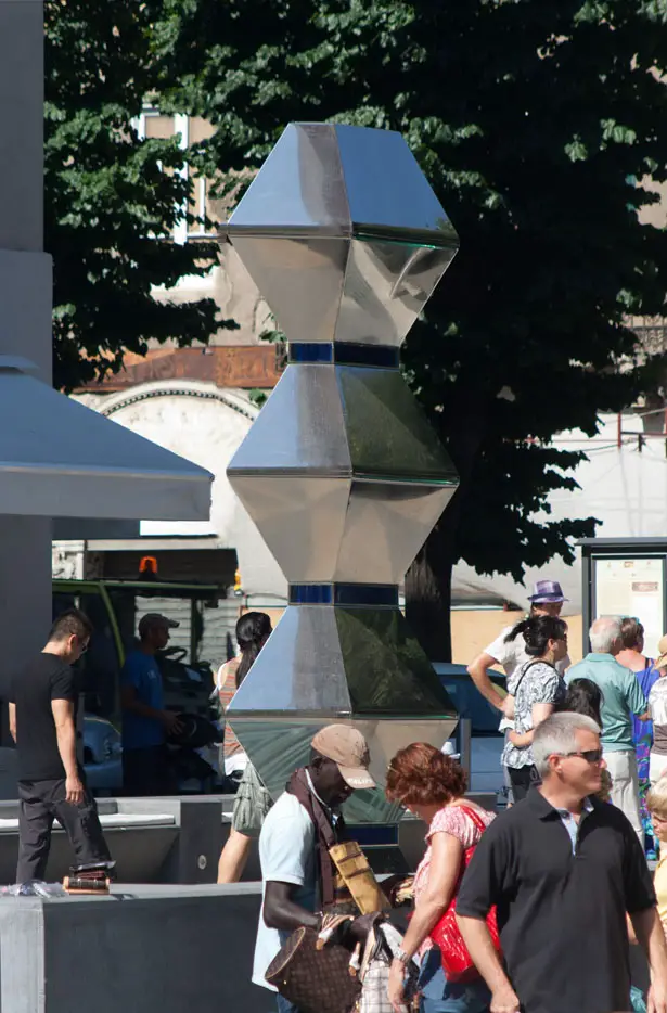 LaFenice Sculpture for “Piazza della Memoria” by Architecture and Vision