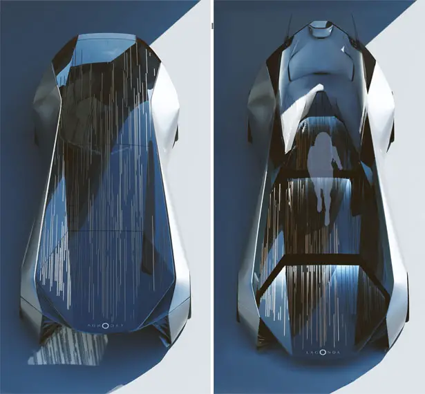 Futuristic Lagonda August Concept Car by Oscar Johansson