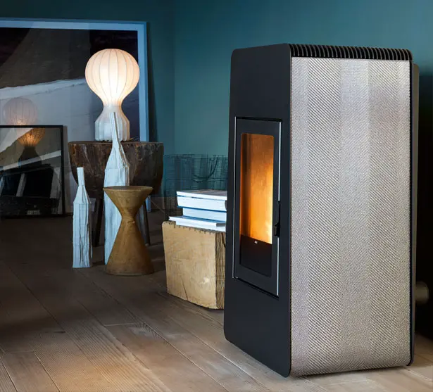 Elegant LAM Pellet Stove by Emo Design