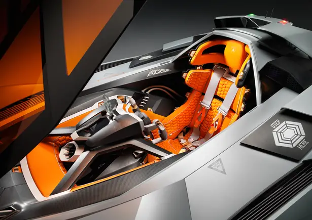 Lamborghini Egoista Concept Car HOMAGE FOR LAMBORGHINI'S 50TH ANNIVERSARY