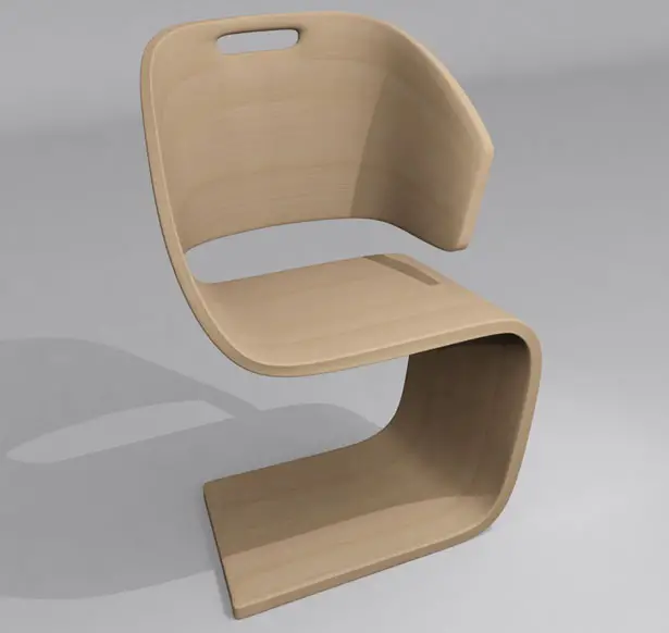 Lamed Chair by Rodolphe Pauloin