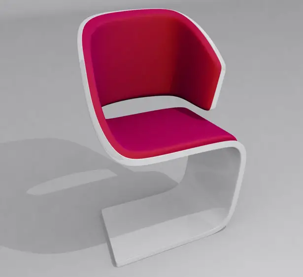 Lamed Chair with Electroluminescence Edges