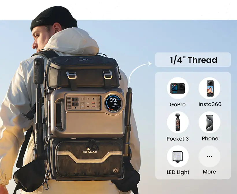 Lancer 300 - Modular Exoskeleton Backpack with 336WH Power Station