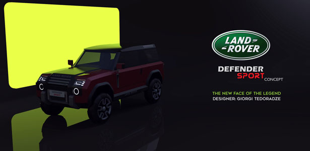 Land Rover Defender Sport Concept Car by Giorgi Tedoradze