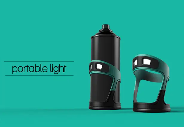 Lash Portable Light for Spray Can by Subinay Malhotra