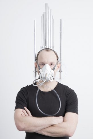 Last Breath Wearable Mask Organ Makes Sound from Your (Last) Breath