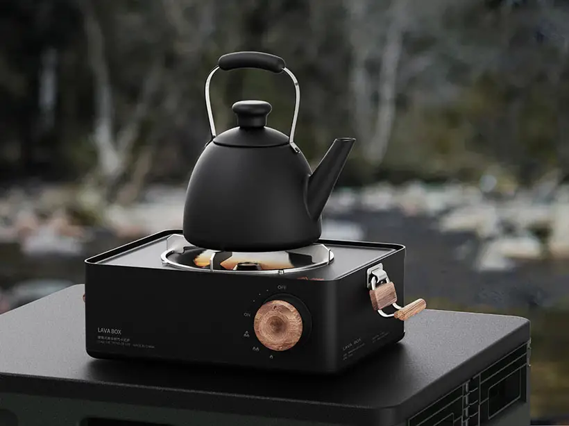 Lava Box Portable Stove Concept by Chen Yun, Liu Anqi, Pan Tian, Lu Yin, and Yifeeling Design Lab