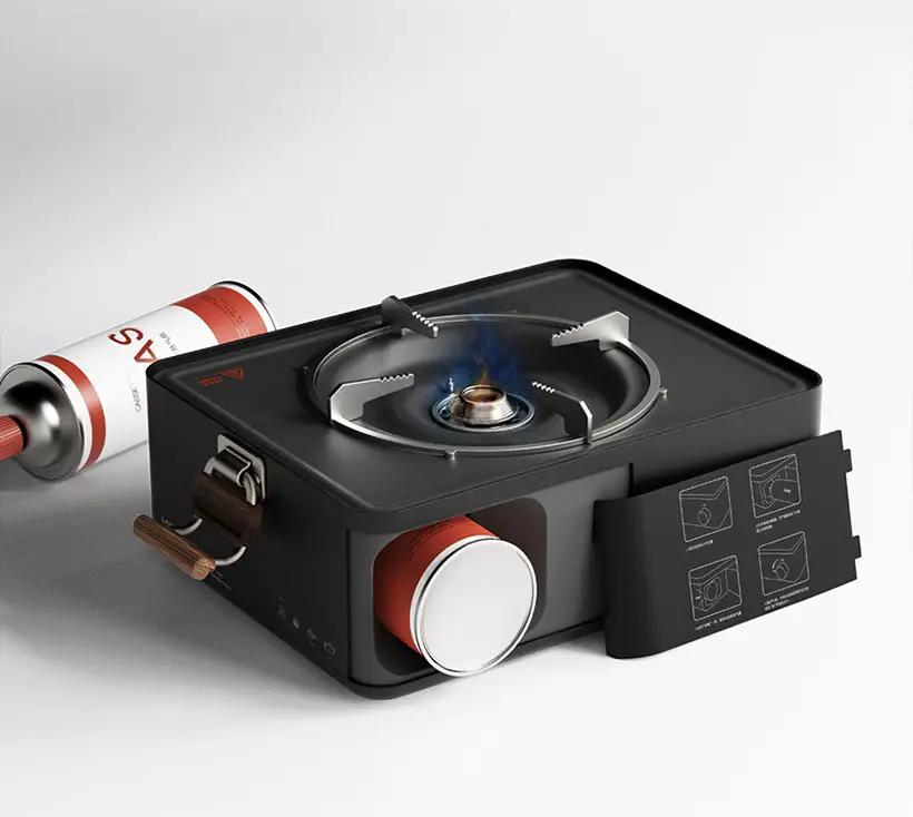 Lava Box Portable Stove Concept by Chen Yun, Liu Anqi, Pan Tian, Lu Yin, and Yifeeling Design Lab