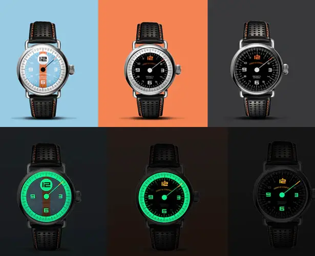 Ferro Co. Distinct 3 Vintage Racing Style Watch Series Inspired