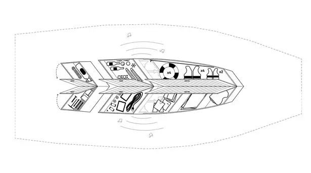 Leaf Pleasure Boat by Sitbon Architectes and Alessandro Comuzzi