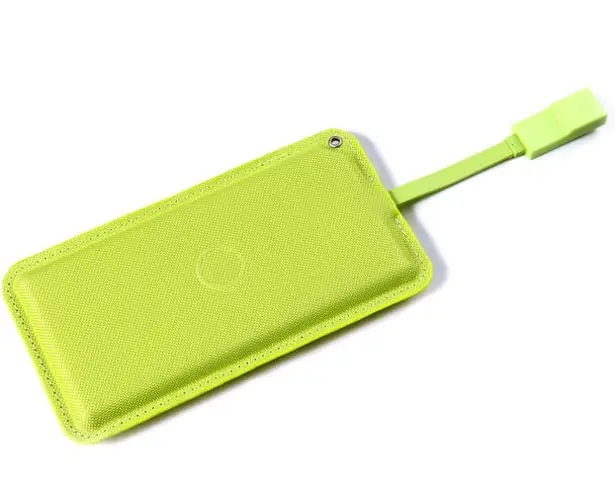 Lean Green Portable Power Machine - Ultra Thin External Battery by Tuvyah Schleifer