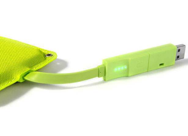 Lean Green Portable Power Machine - Ultra Thin External Battery by Tuvyah Schleifer