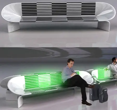 Led’Sit Bench Designed To Revolutionize The Waiting In Airports