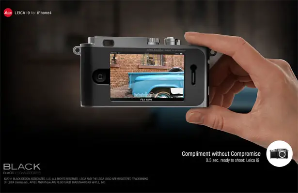 Leica i9 Concept for iPhone4 by Black Design Associates