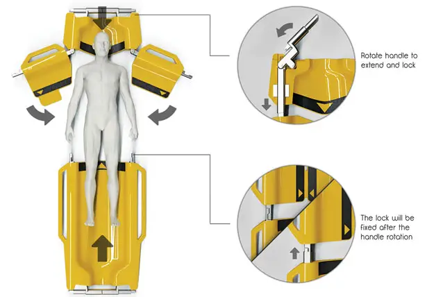 Lenify Collapsible Emergency Stretcher by Danny Lin