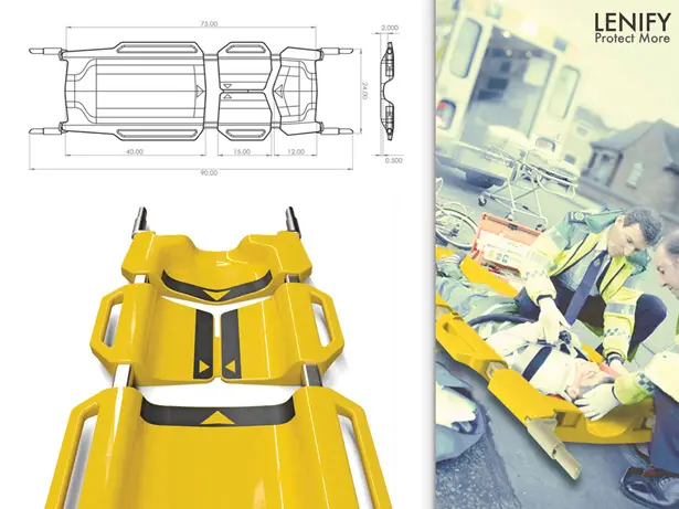 Lenify Collapsible Emergency Stretcher by Danny Lin