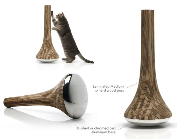 Leo Cat Scratching Post by James Owen Design