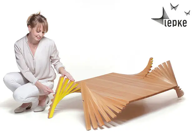 Lepke Formable Furniture : Unique Coffee Table by David Szabo
