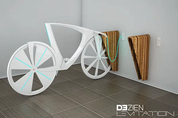 Eco-Friendly and Minimalist Levitation Bike With Triangular Frame