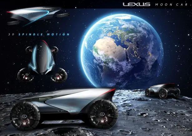 Lexus Creates Futuristic Moon Mobility Series Concept for Lunar Design Portfolio - Lexus Lunar Cruisar by Keisuke Matsuno