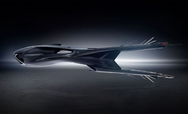 Lexus QZ 618 Galactic Enforcer Jet - Futuristic Lexus Jet for Men in Black