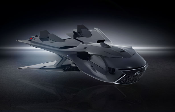 Lexus QZ 618 Galactic Enforcer Jet - Futuristic Lexus Jet for Men in Black