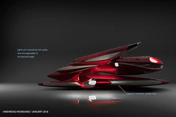 Xivan: Solar-powered Maglev Snowmobile Concept Proposal for Lexus by Mehrdad Khorsandi