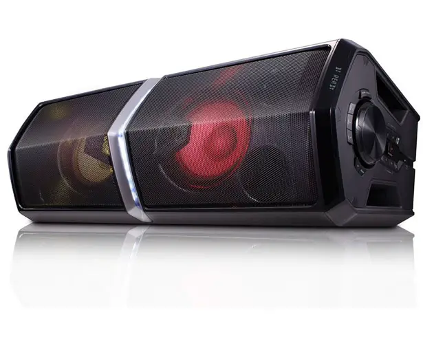 LG 600W Loudr Speaker System Features Bluetooth, Dancing Light, and Effects