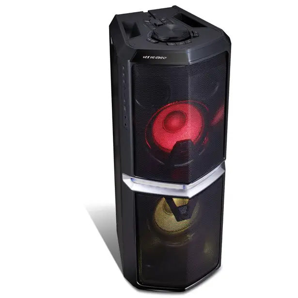 LG 600W Loudr Speaker System Features Bluetooth, Dancing Light, and Effects