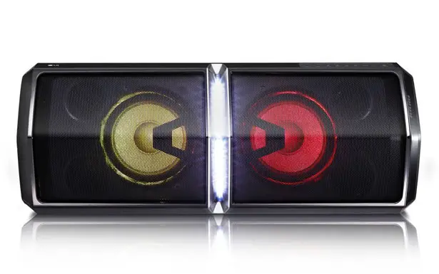 LG 600W Loudr Speaker System Features Bluetooth, Dancing Light, and Effects