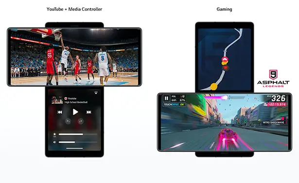 LG Wing - Multiscreen Smartphone with Swivel Feature