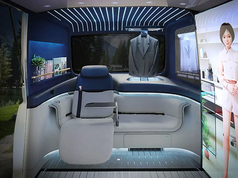 Futuristic LG Vision OMNIPOD Car Cabin Solution