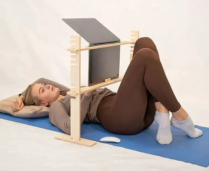 Lie Down Laptop Stand