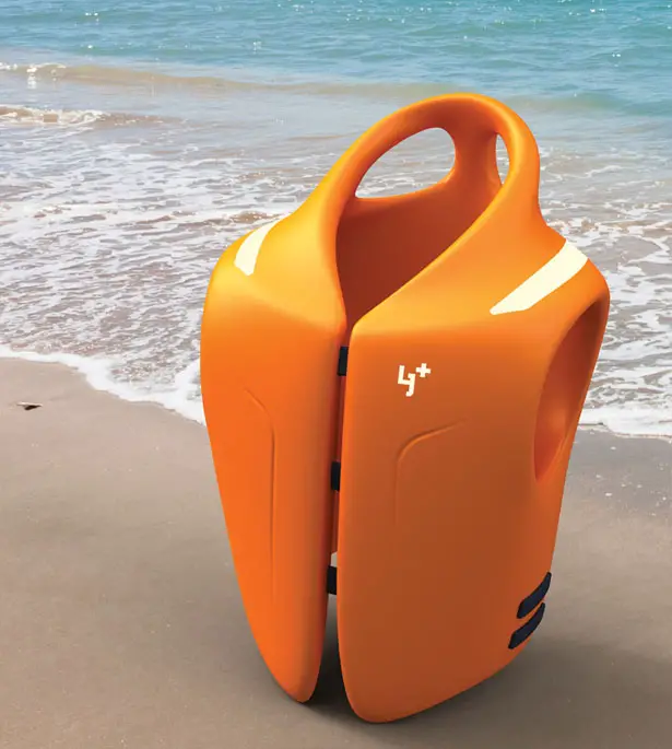 Life Jacket Plus Concept Features Two Handles within The Collar