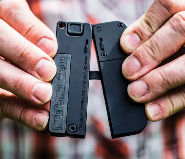 Lifecard .22LR Small and Thin Handgun Fits in Your Wallet by Trailblazer Firearms