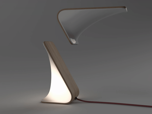 Customizable Magnetic Lamp Designs : modular magnetic lamp