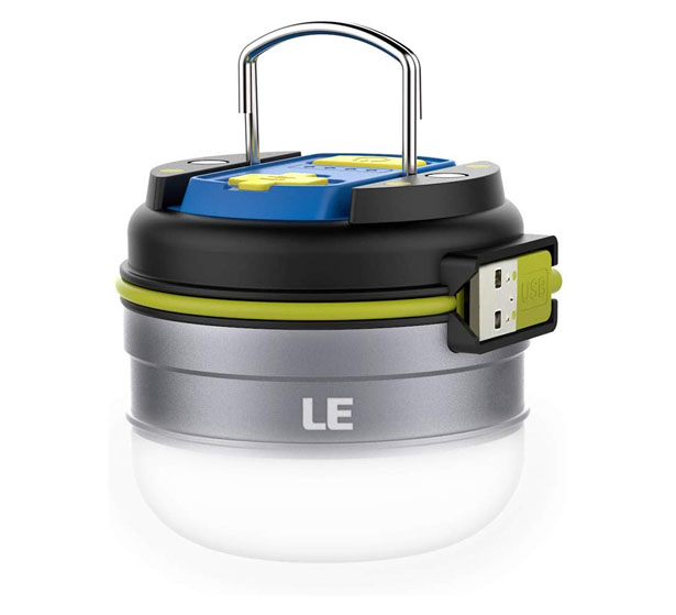 Lighting Ever Portable Rechargeable LED Lantern with Magnetic Base