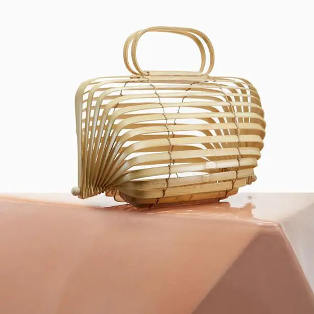 Lilleth Bag is a handmade collapsible bamboo bag by CULT GAIA