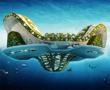 lilypads futuristic floating ecopolis