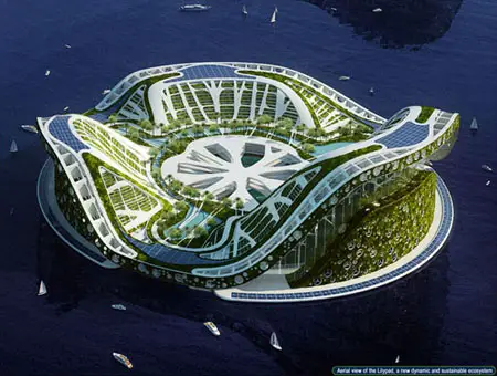 lilypads futuristic floating ecopolis