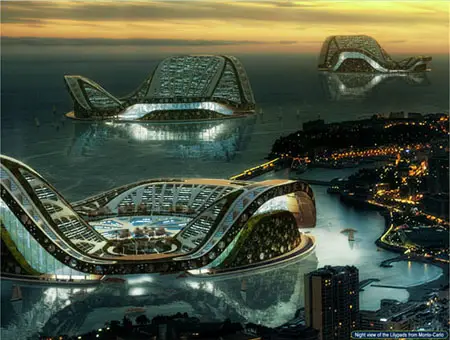 lilypads futuristic floating ecopolis