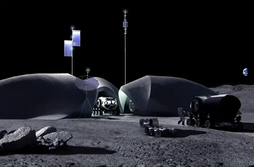 LINA - The First Human Foothold on The Moon by AI SpaceFactory
