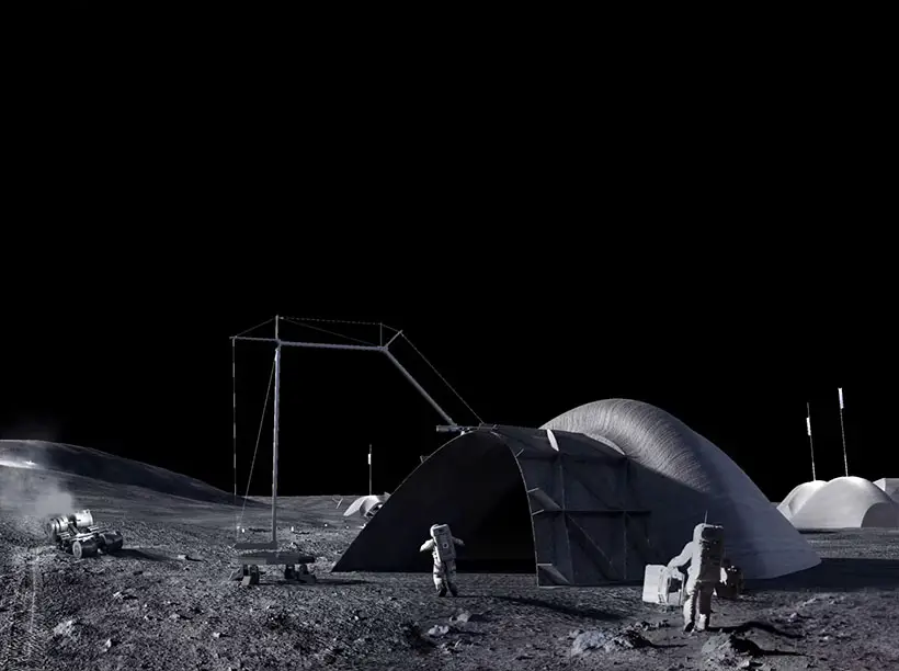 LINA - The First Human Foothold on The Moon by AI SpaceFactory
